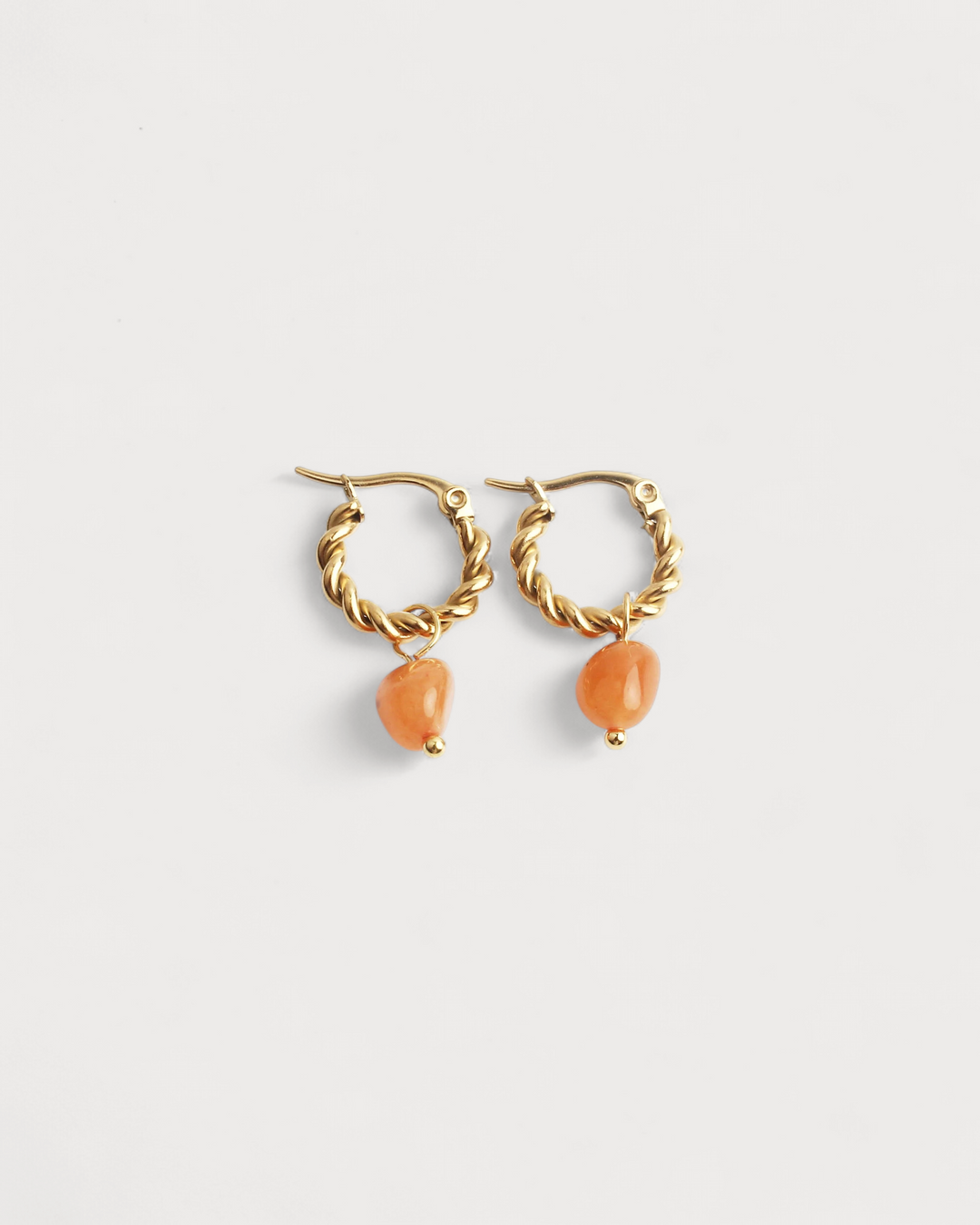 Louane - Earrings - Natural Stone - Stainless Steel