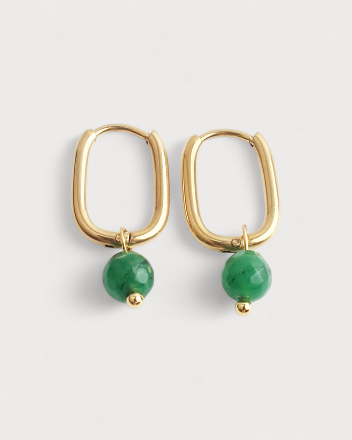 Zuzy - Earrings - Natural Stone - Stainless Steel