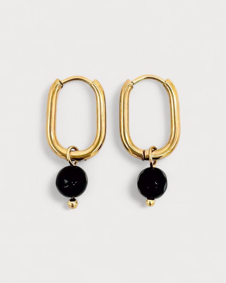 Zuzy - Earrings - Natural Stone - Stainless Steel