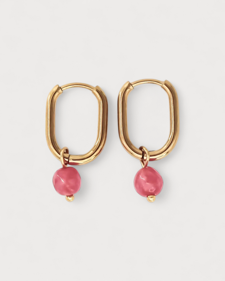 Zuzy - Earrings - Natural Stone - Stainless Steel