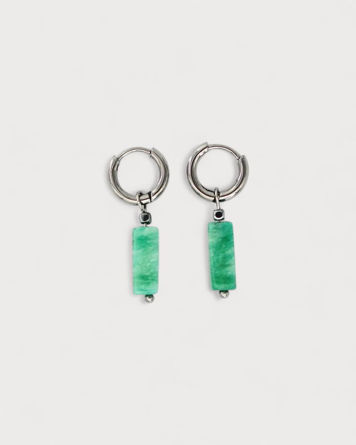 Dora - Earrings - Natural Stone - Stainless Steel