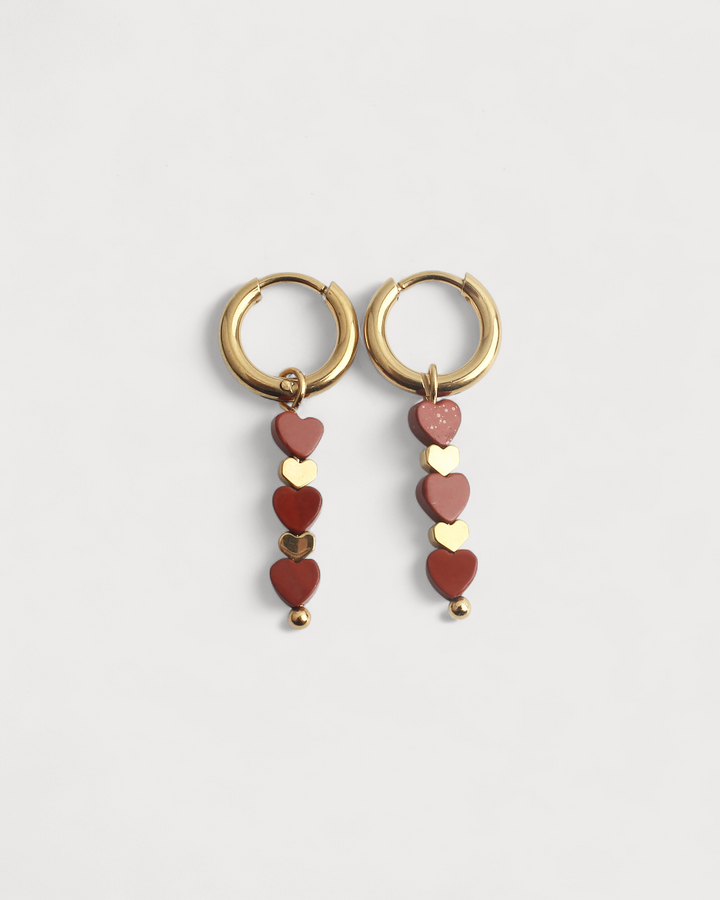Heart To Heart - Earrings - Stainless Steel