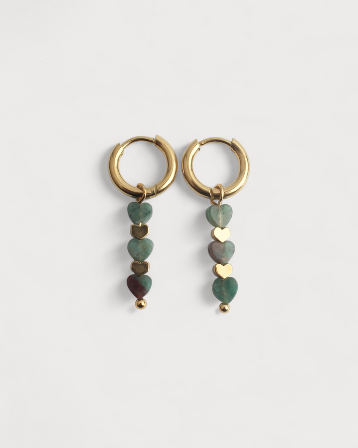 Heart To Heart - Earrings - Stainless Steel