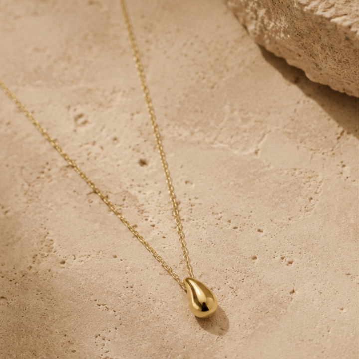 Mini Drop Necklace Gold