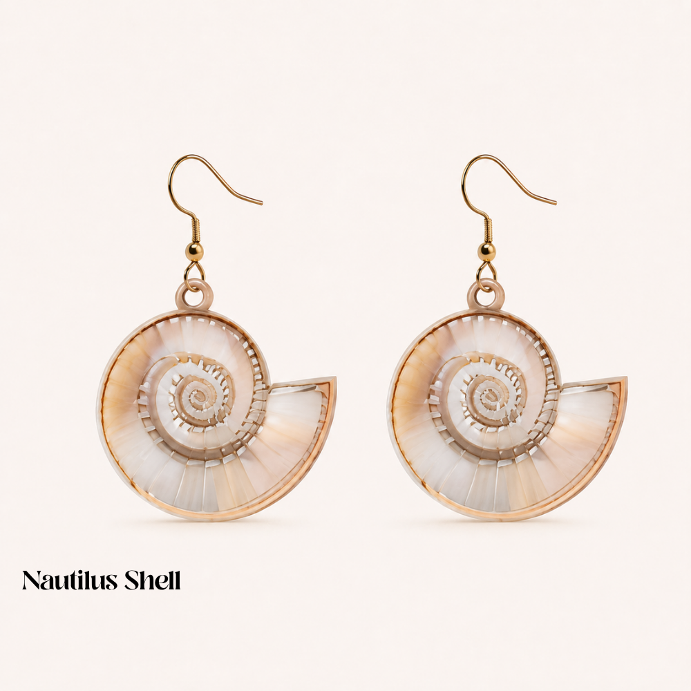 SEASHELL EARRINGS (PAIR)