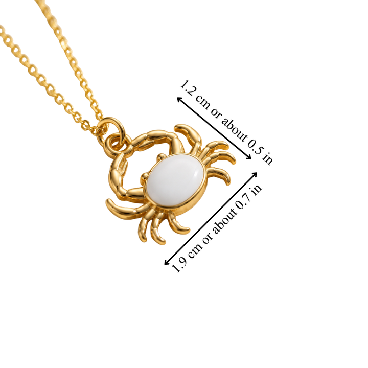 EMERALD CRAB NECKLACE