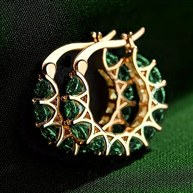 Alma | Earrings | Emerald