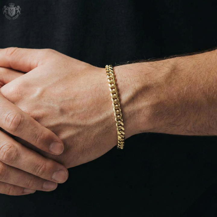 Cuban Bracelet (Gold) 8mm
