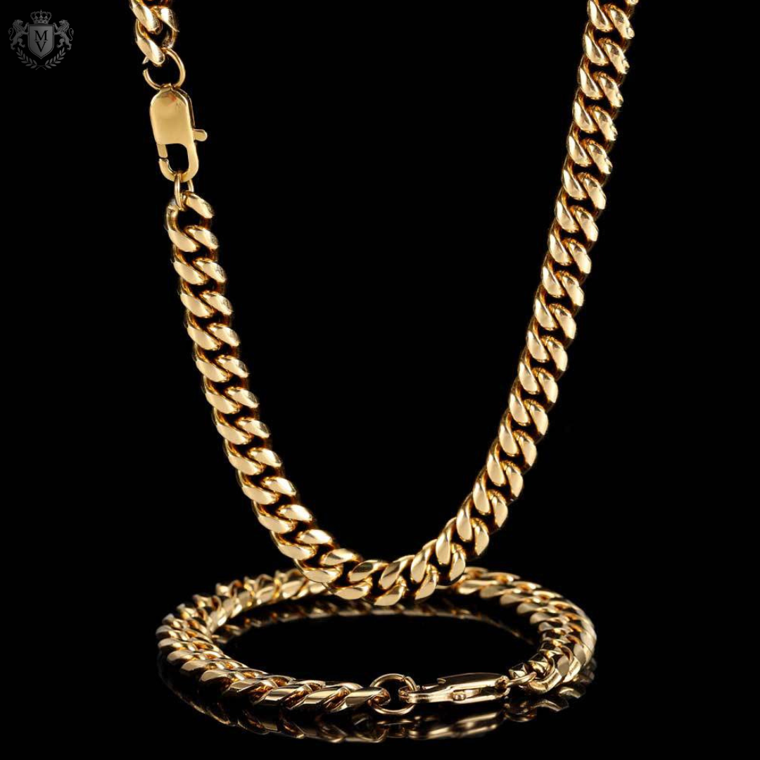 Cuban Bracelet (Gold) 8mm