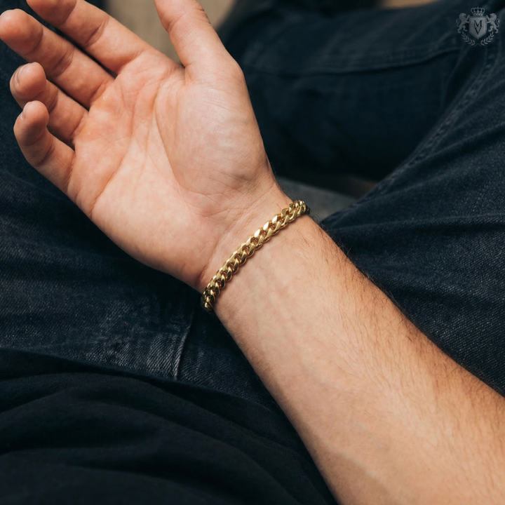 Cuban Bracelet (Gold) 8mm