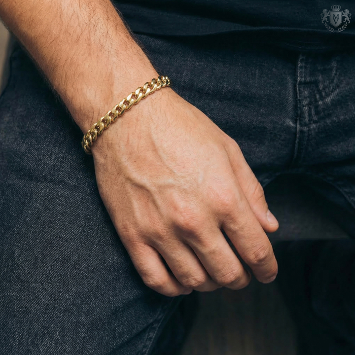Cuban Bracelet (Gold) 8mm