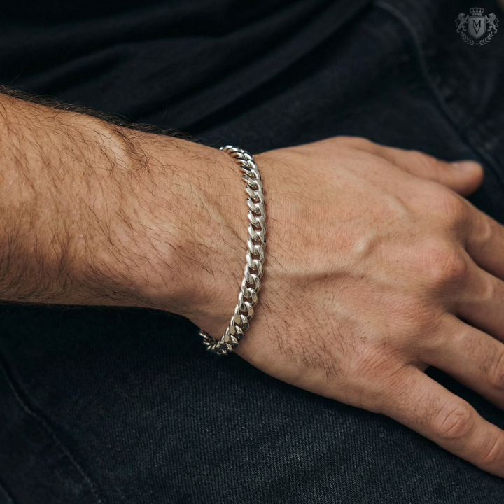 Cuban Bracelet (Silver) 8mm
