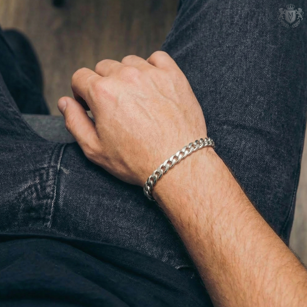 Cuban Bracelet (Silver) 8mm