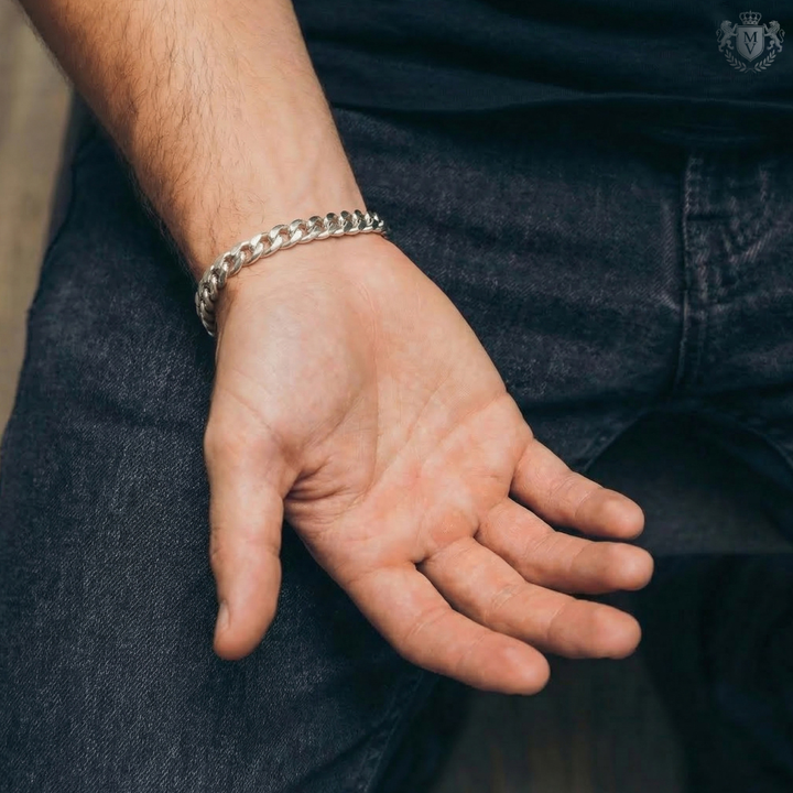 Cuban Bracelet (Silver) 8mm