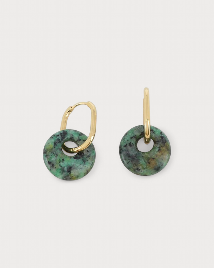 Tirza - Earrings - Natural Stone - Stainless Steel