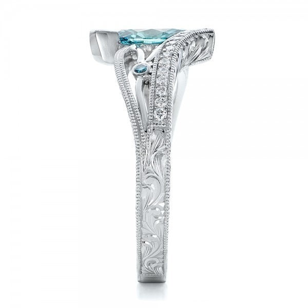 Aquamarine Gemstone Ring | 925 Sterling Silver