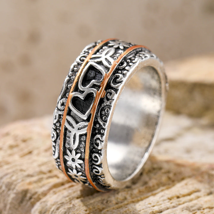 Engraved Silver Heritage Ring