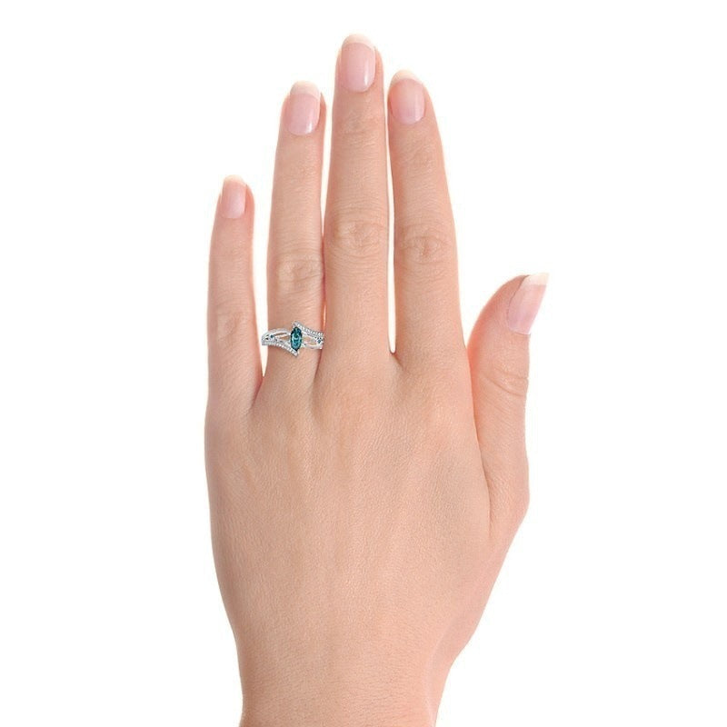 Aquamarine Gemstone Ring | 925 Sterling Silver