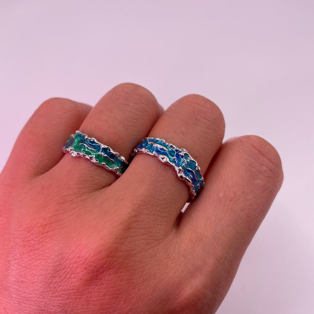 Ocean Edge Wave 925 Sterling Silver Ring