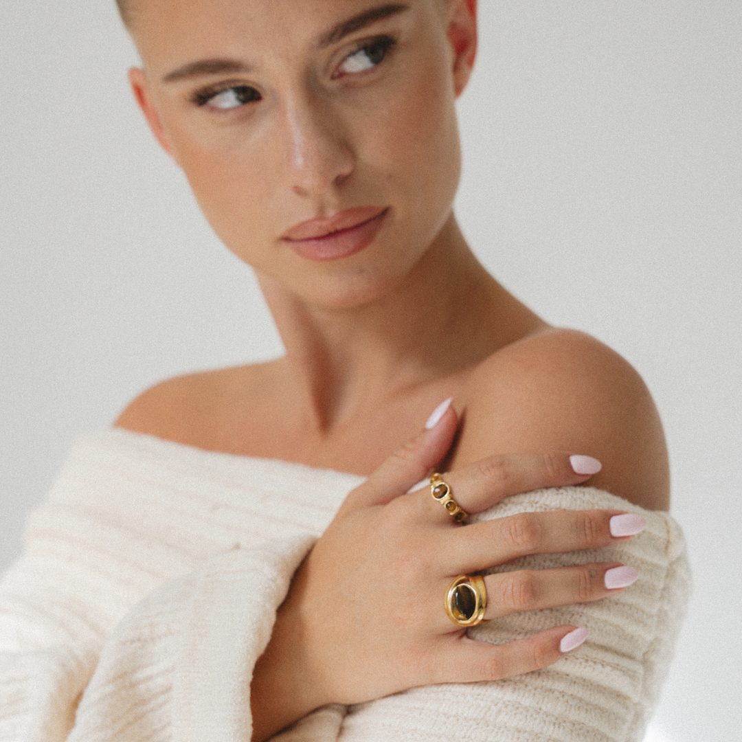 Stella | Dainty Marquise Ring