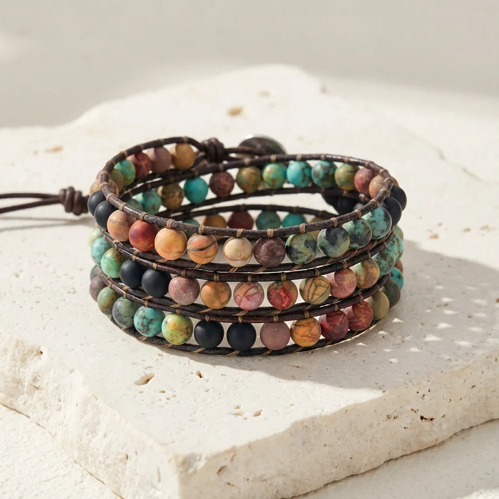 Stress Relieving Jasper Bracelet