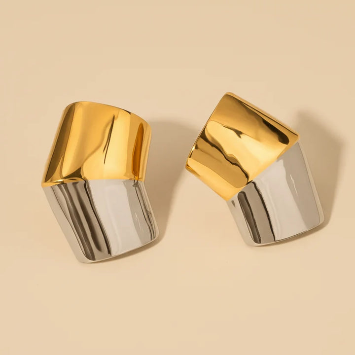 Reflection Gold-Plated Earrings