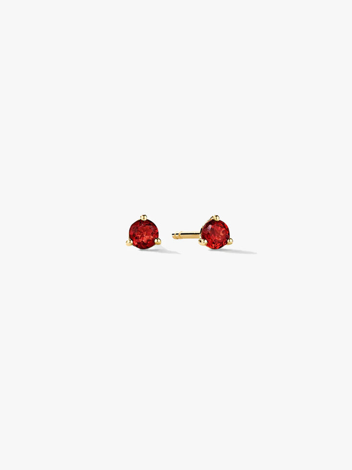 Mini Garnet Studs