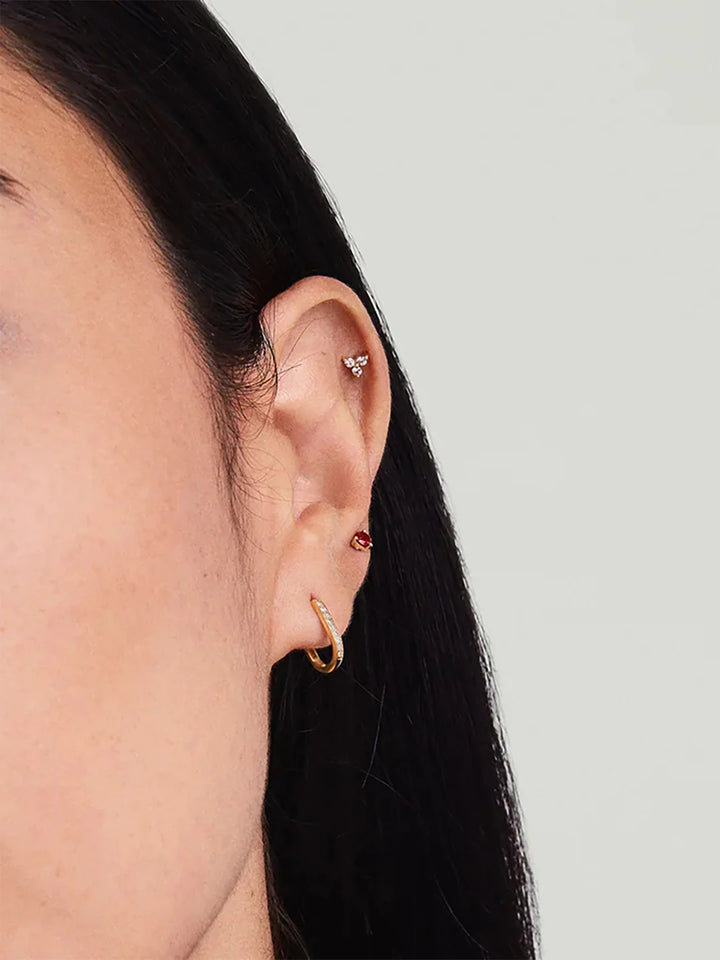 Mini Garnet Studs