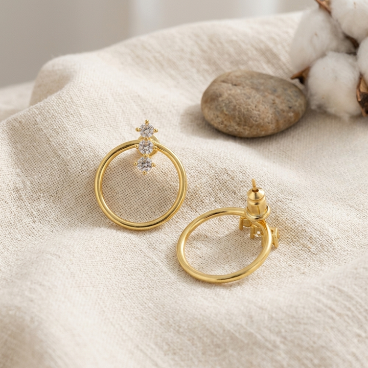 DAINTY CIRCLE EARRINGS (PAIR)