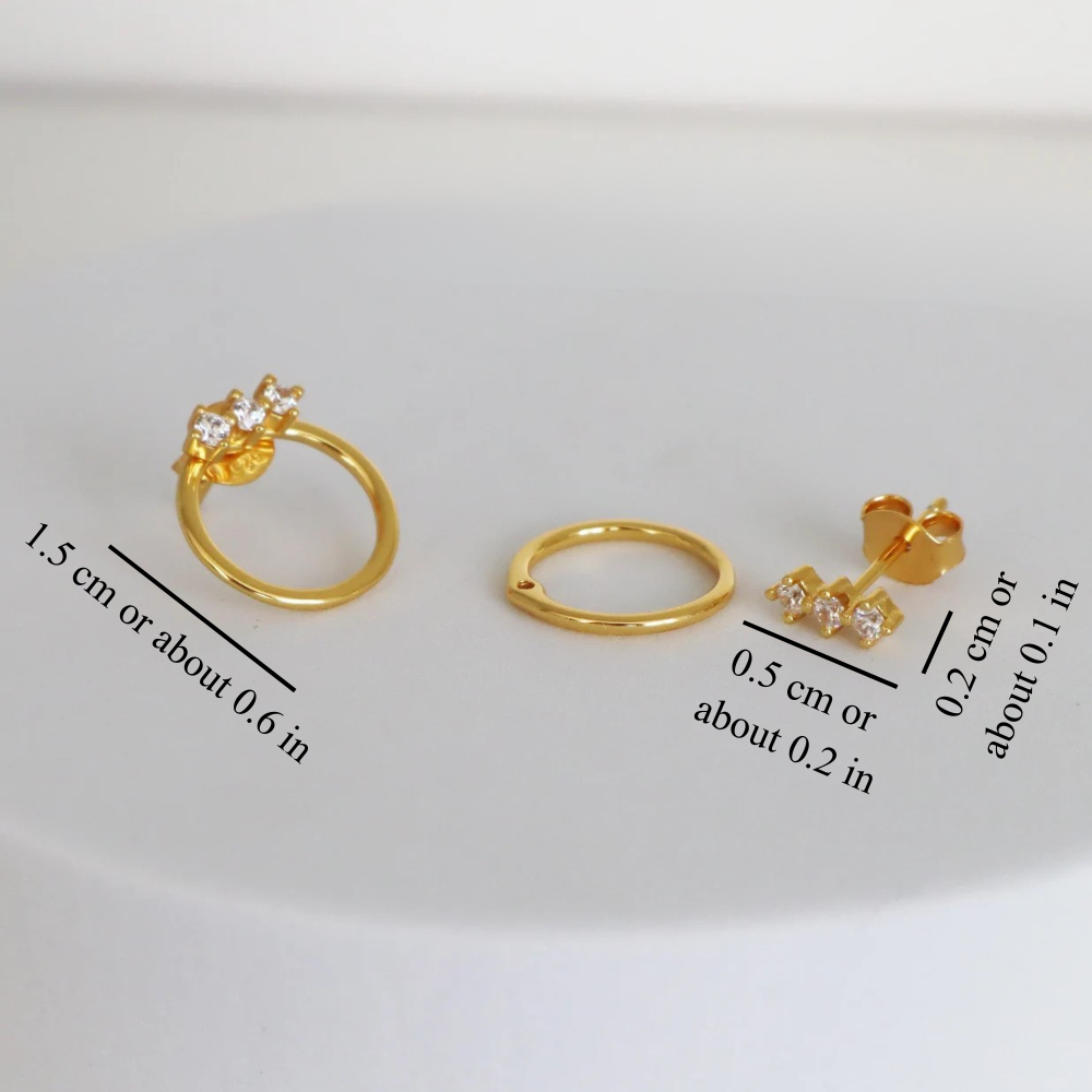 DAINTY CIRCLE EARRINGS (PAIR)