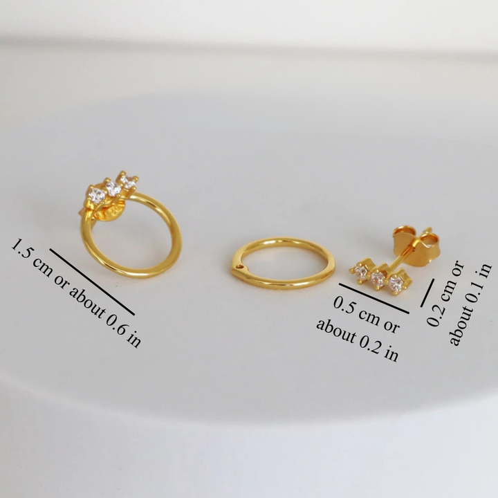DAINTY CIRCLE EARRINGS (PAIR)