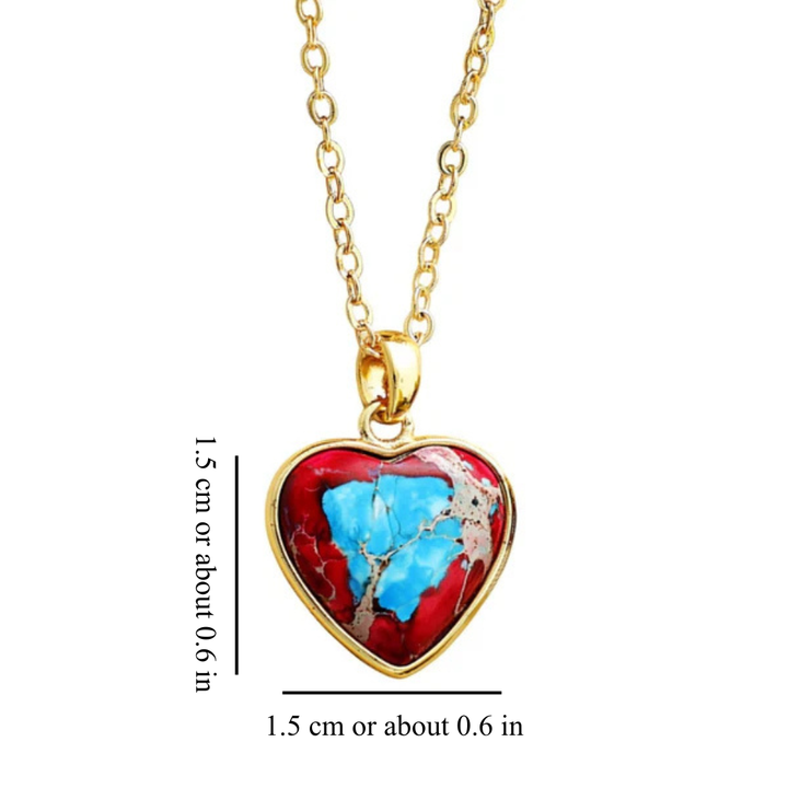 HEART STONE NECKLACE
