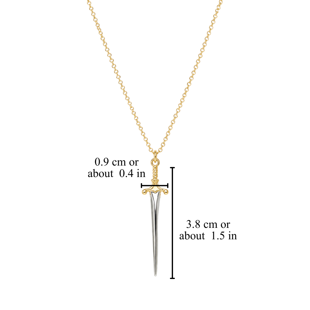 SWORD CHARM NECKLACE (ADJUSTABLE)
