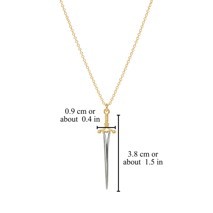 SWORD CHARM NECKLACE (ADJUSTABLE)