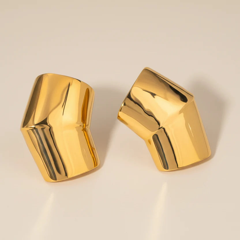 Reflection Gold-Plated Earrings