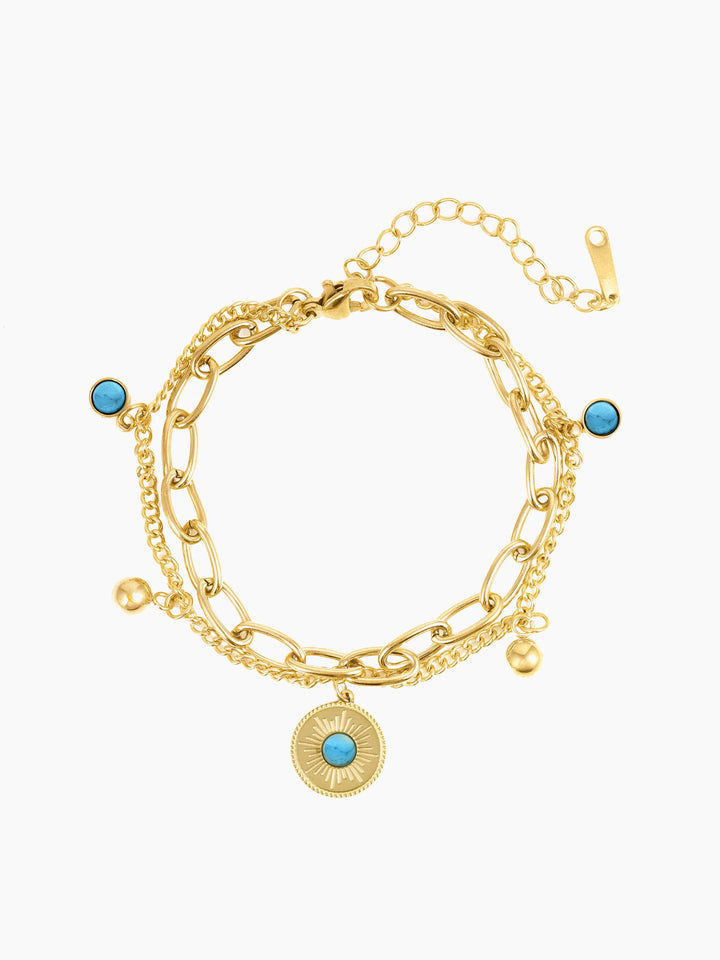 Aahana Eye 18K Gold Plated Bracelet