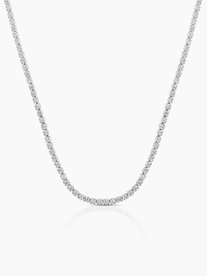 Aurora Diamond Silver Necklace