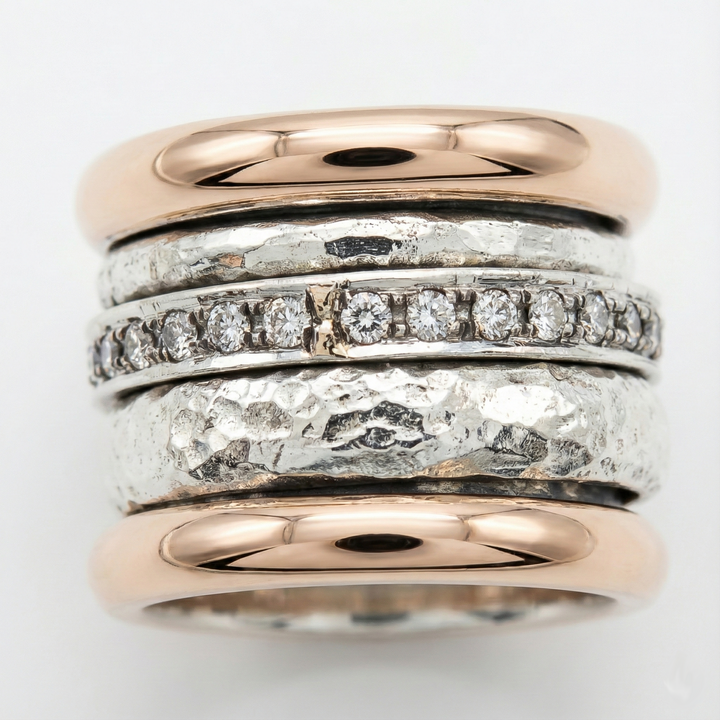 Thick gold vintage-style ring