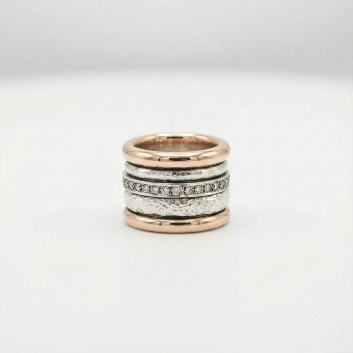 Thick gold vintage-style ring