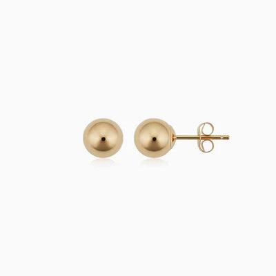 Ball | Gold Stud Earrings