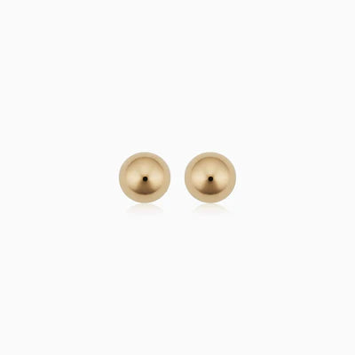 Ball | Gold Stud Earrings