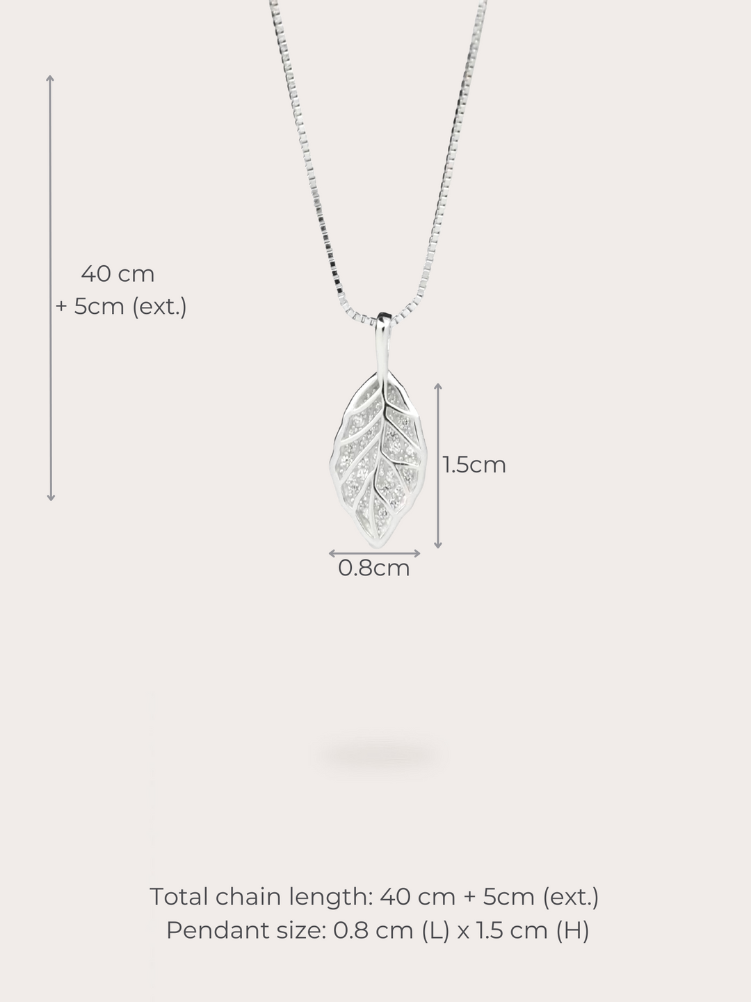 Elena Leaf Necklace