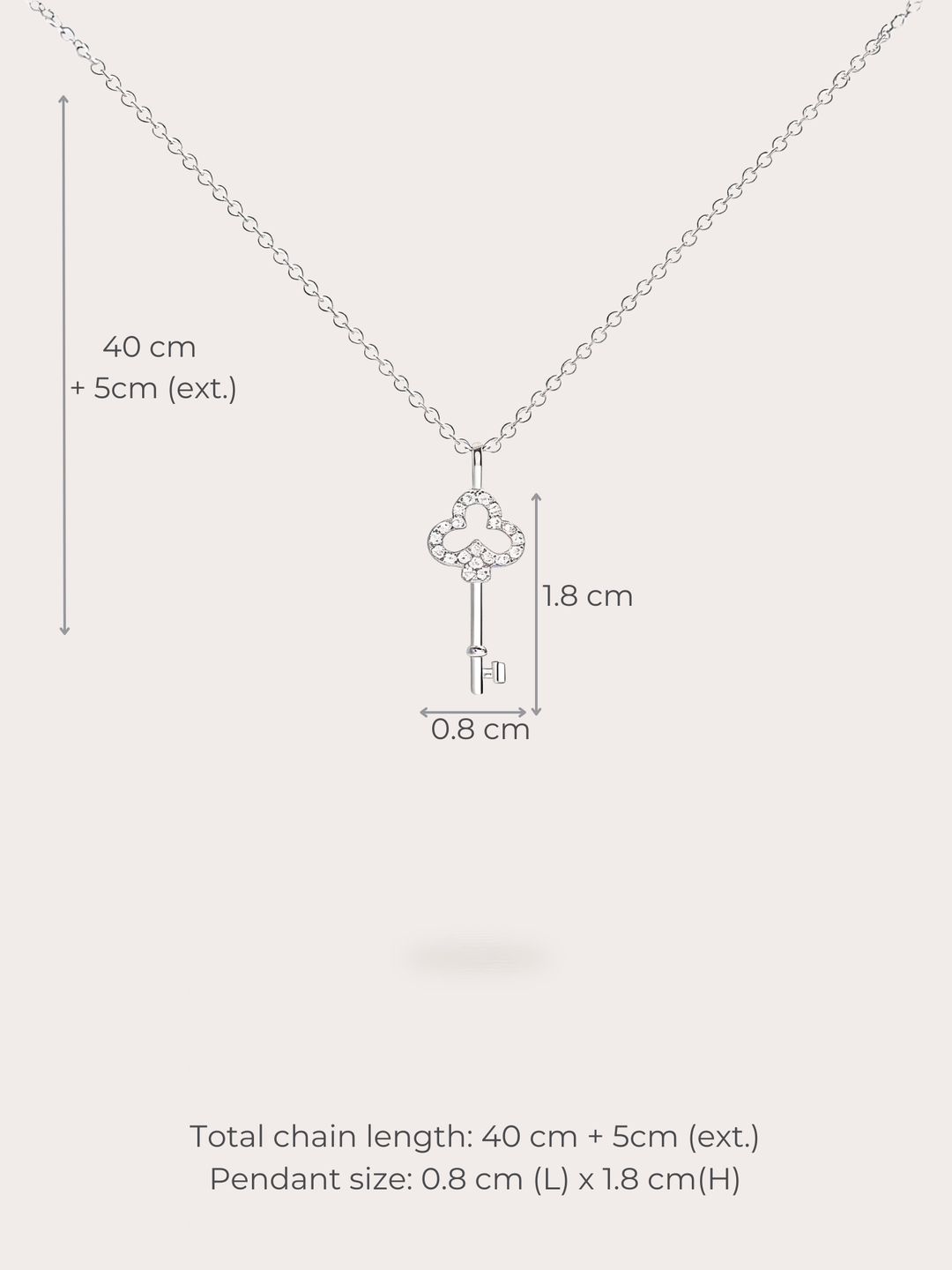 Faye Lucky Key Necklace