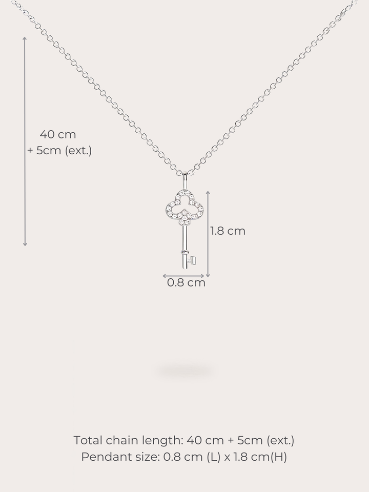 Faye Lucky Key Necklace