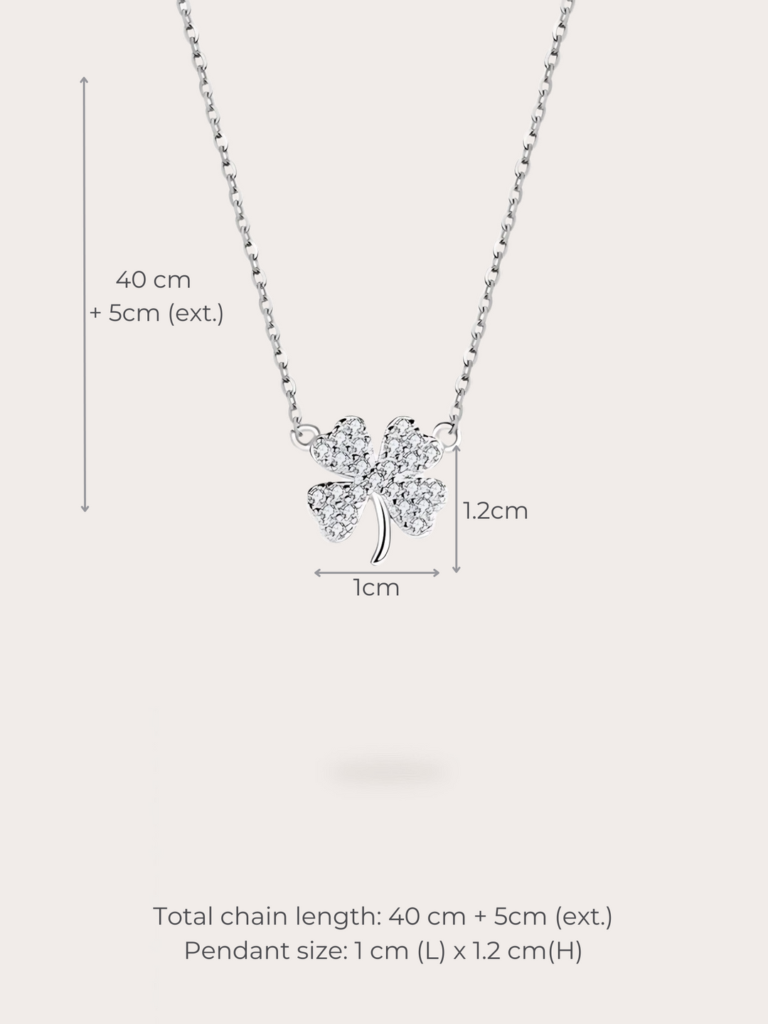 Lila Clover Necklace