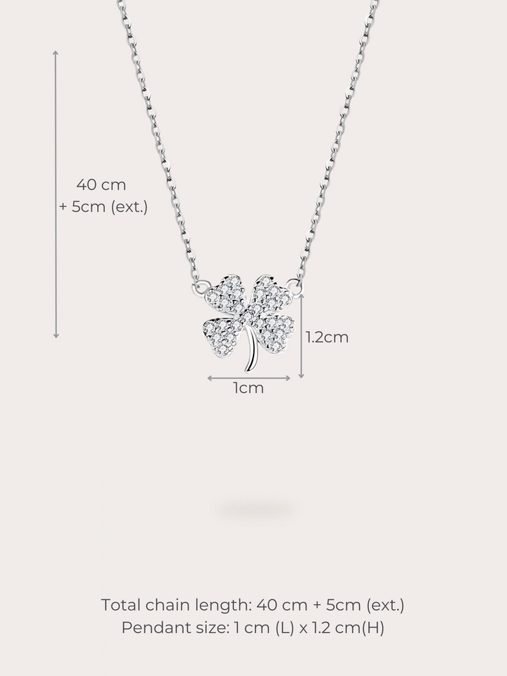 Lila Clover Necklace