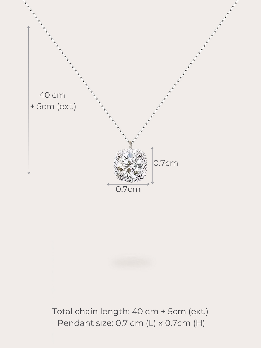 Claire Halo Necklace