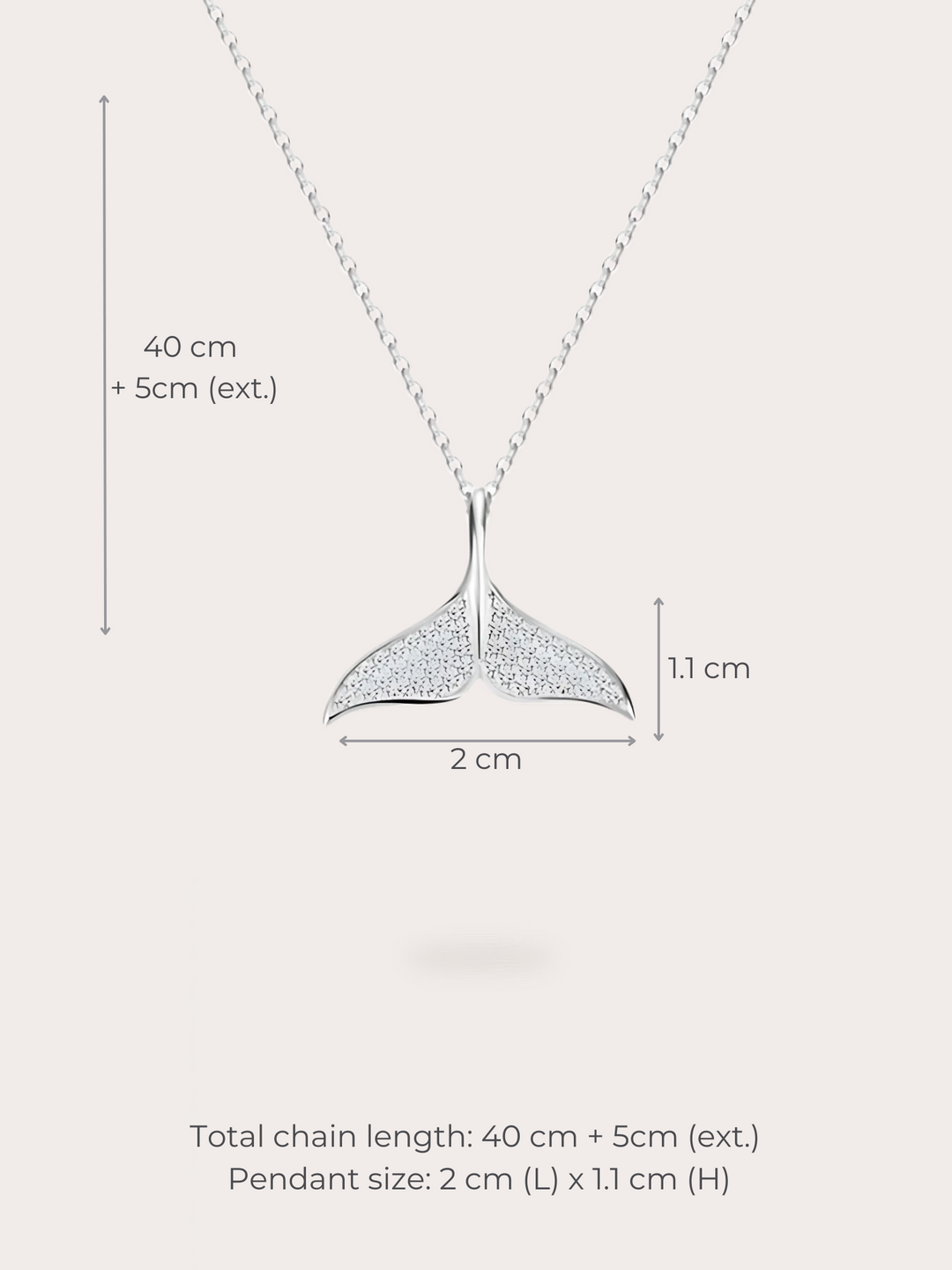 Marina Whale Tail Necklace