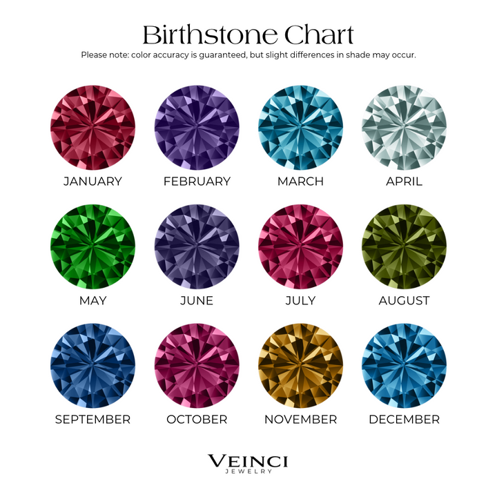 Dainty Dual Birthstone Heart Necklace