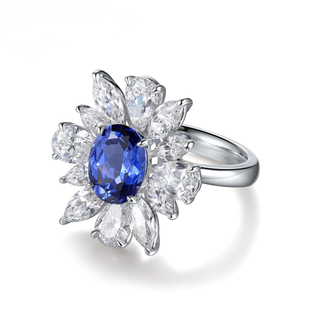 Blue Sapphire Gemstone Ring